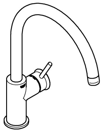 GROHE 31553001 - Miscelatore per lavello START CLASSIC cromato lucido