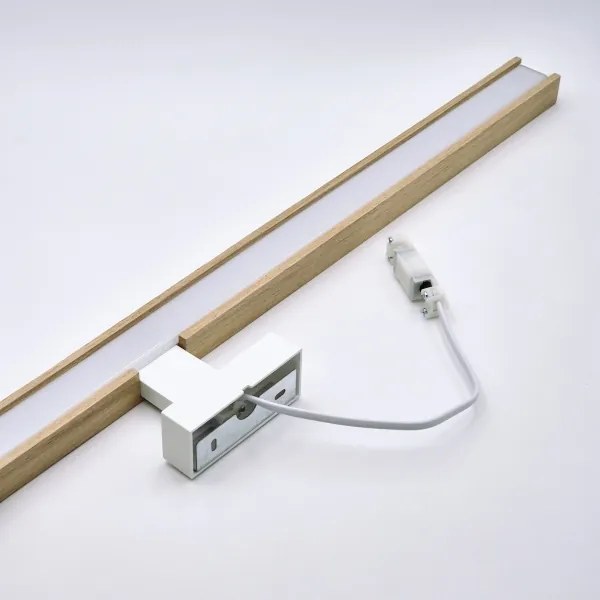 Brilagi-Illuminazione a LED per specchi da bagno WOODY MIRROR LED/15W/230V IP44 quercia/bianco