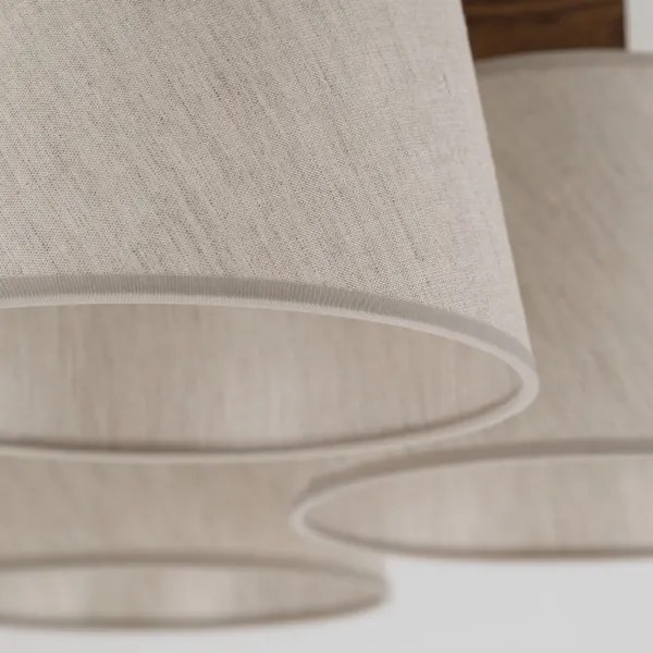 Brilagi - Plafoniera LATTE 5xE27/15W/230V pino/crema