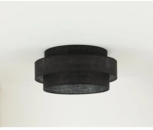 Brilagi - Plafoniera SPACE YUTE LED/12W/230V diametro 50 cm nero