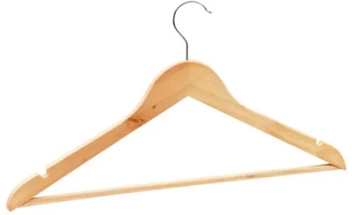 Set Appendiabiti 100 pz Antiscivolo in Legno Massello