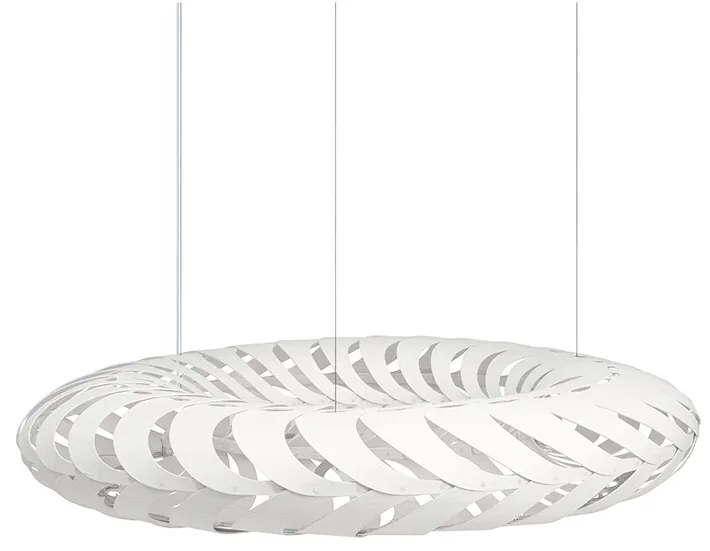 David Trubridge - Maru Lampada a Sospensione Ø110 Bianco 2 Lati David Trubridge