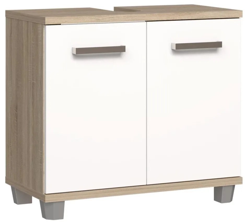 Mobile da bagno VENOM bianco/rovere Sonoma