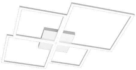 Four squares applique-plafoniera 90 cm. bianco 1162-90-bi