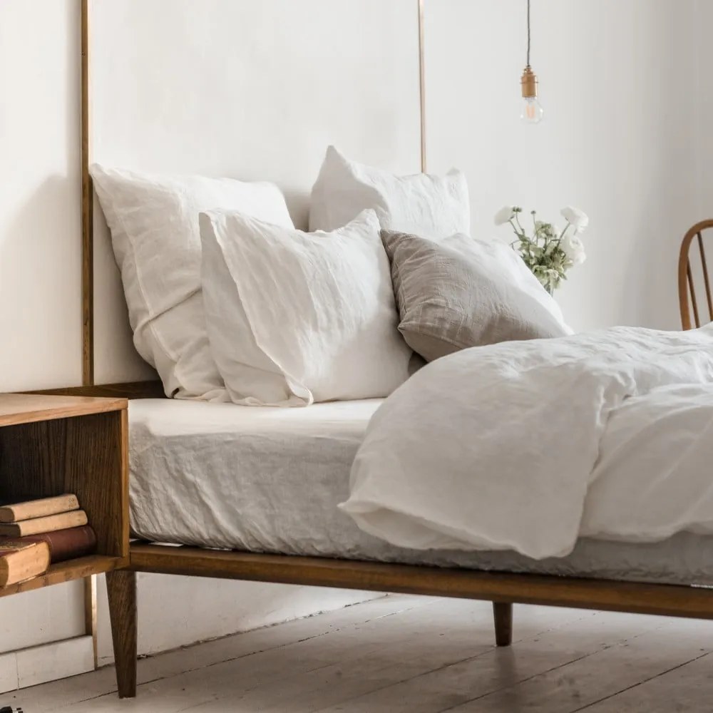 Set bianco per letto singolo (copripiumino e federa) 140x200 cm - Linen Tales