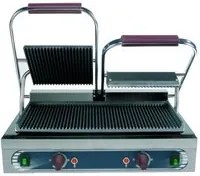 Piastra ghisa doppia rigata panini toast RS3064