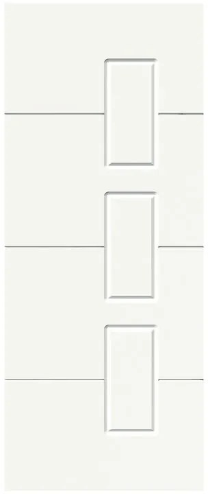 Pannello per porta d'ingresso P190 pellicolato pvc bianco L 92  x H 210.5 cm, Sp 6 mm apertura destra