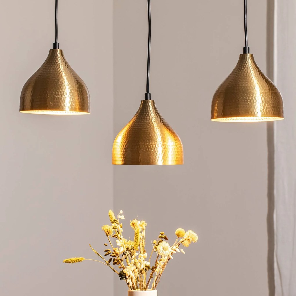 Lampada a sospensione Tattoo 6214 Opviq, dimmerabile, Ottone / Oro, Soggiorno / Sala da pranzo, Metallo, Lampada a sospensione