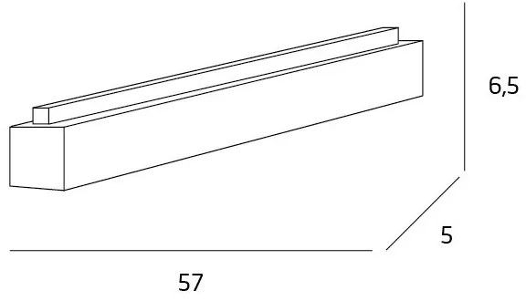 MAXLIGHT C0124D - Plafoniera LED dimmerabile LINEAR LED/18W/230V bianco