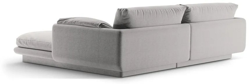 Divano angolare grigio chiaro (angolo sinistro) Torino - Micadoni Home