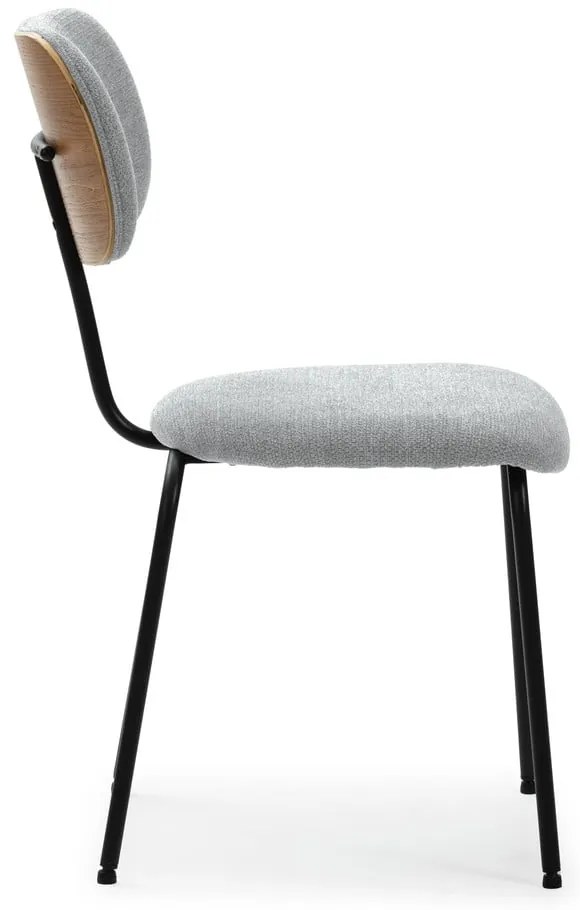 Sedie da pranzo in set in grigio chiaro 4 pz Dash – Marckeric