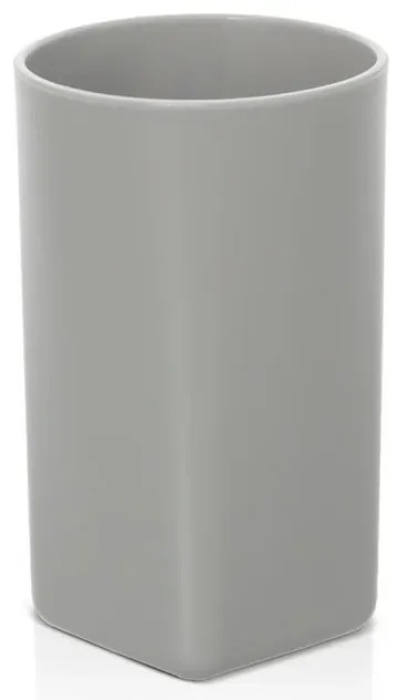 Portaspazzolini da appoggio grigio in abs Tender