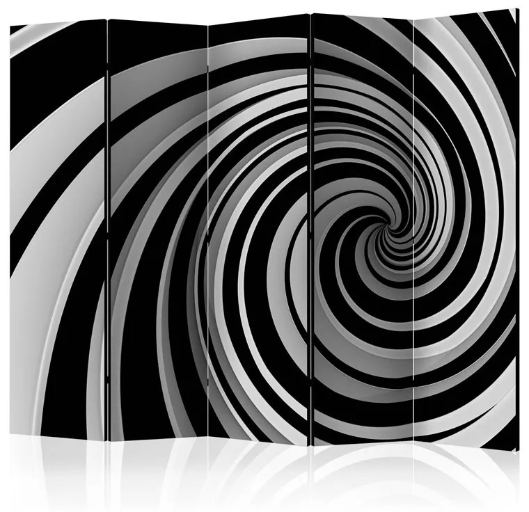 Paravento Black and white swirl II [Room Dividers]