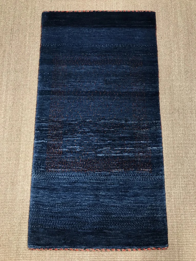 Loribaft Tappeto 120x70 Blu (Iran) Annodato A Mano