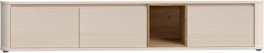 Mobile TV Sospeso 3 Ante 215x40x40 Con Vano A Giorno Lehman Sabbia