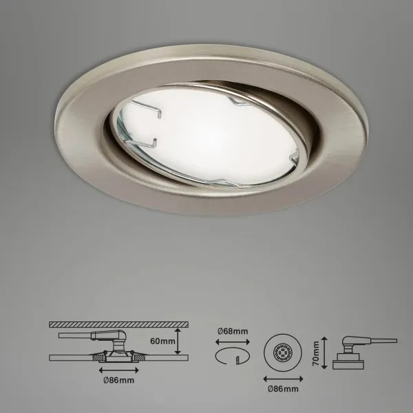 Brilo - SET 3x LED RGBW Lampada da bagno dimmerabile GU10/4,9W/230V Tuya+ +TC