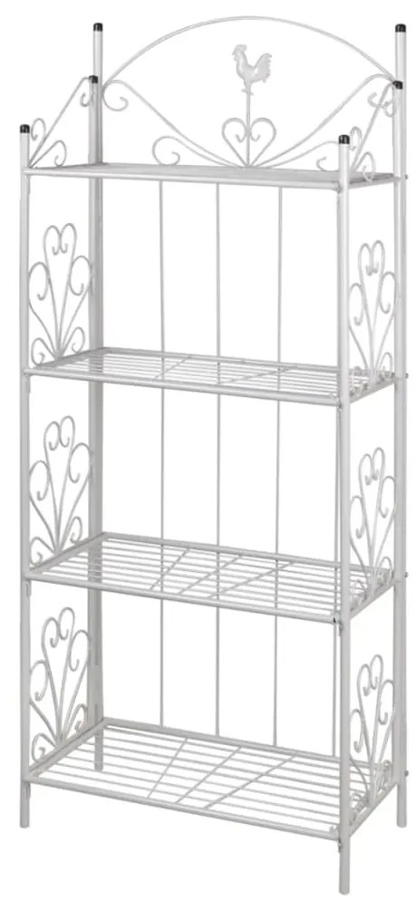 Supporto Per Piante Quadrato Bianco /