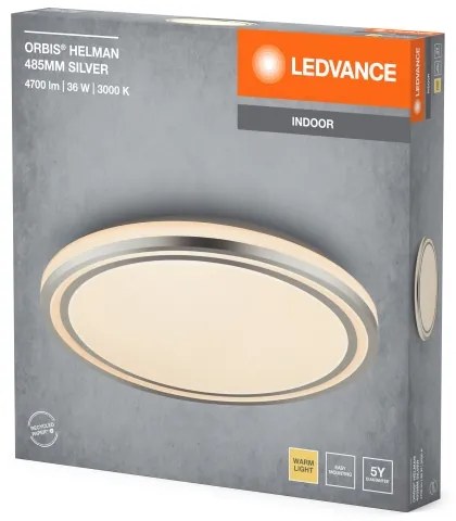 Ledvance - Plafoniera LED ORBIS HELMAN LED/36W/230V diametro 48,5 cm argento