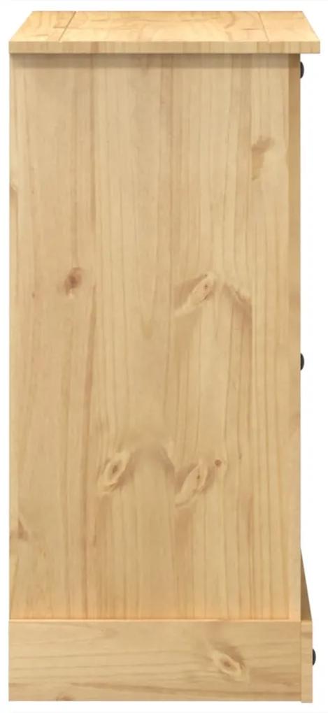 Cassettiera corona 110x43x91 cm in legno massello di pino