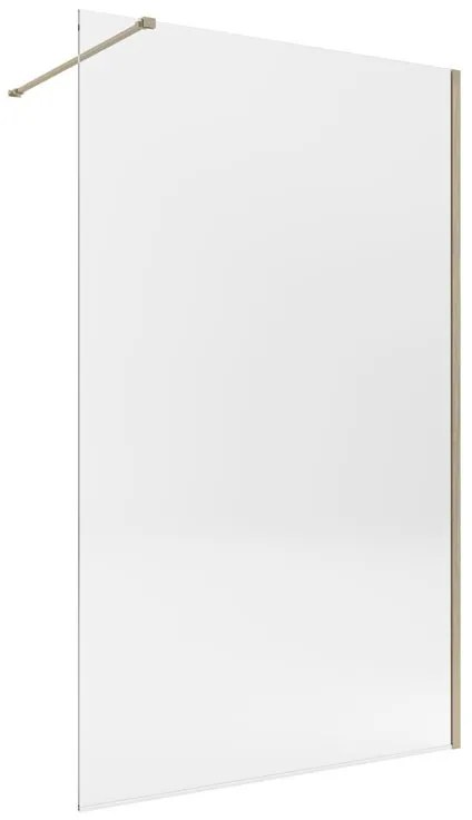 Walk-in L 70 x H 200 cm, vetro 8 mm dorato