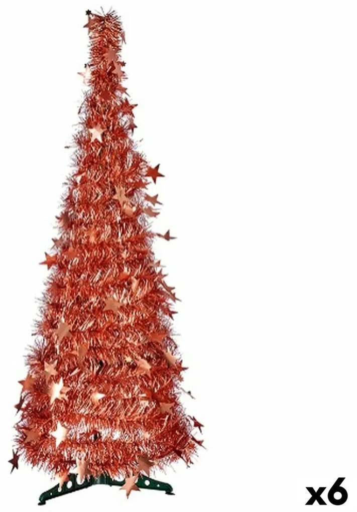 Albero di Natale Bronce Tinsel 38 x 38 x 150 cm (6 Unità)