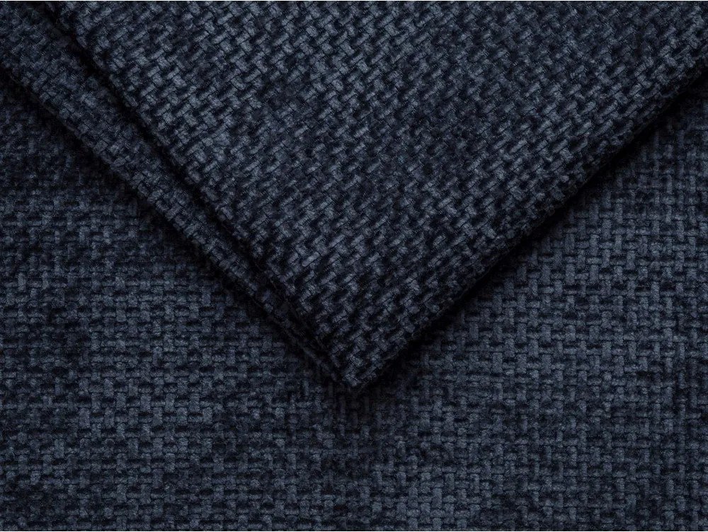 Letto matrimoniale imbottito blu scuro senza testiera 200x200 cm Whale – Micadoni