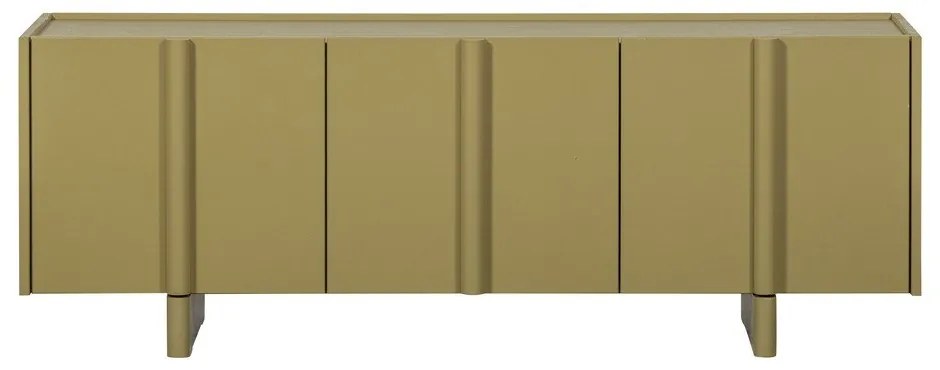 Mobile TV verde in pino massiccio 152x53x46 cm Basu – WOOOD