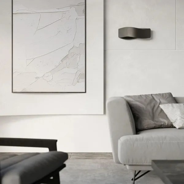 Sollux SL.1019 - Applique TILA 1xG9/40W/230V 30 cm nera