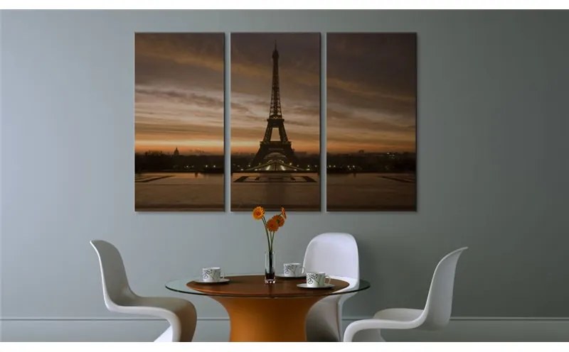 Quadro Torre Eiffel al tramonto