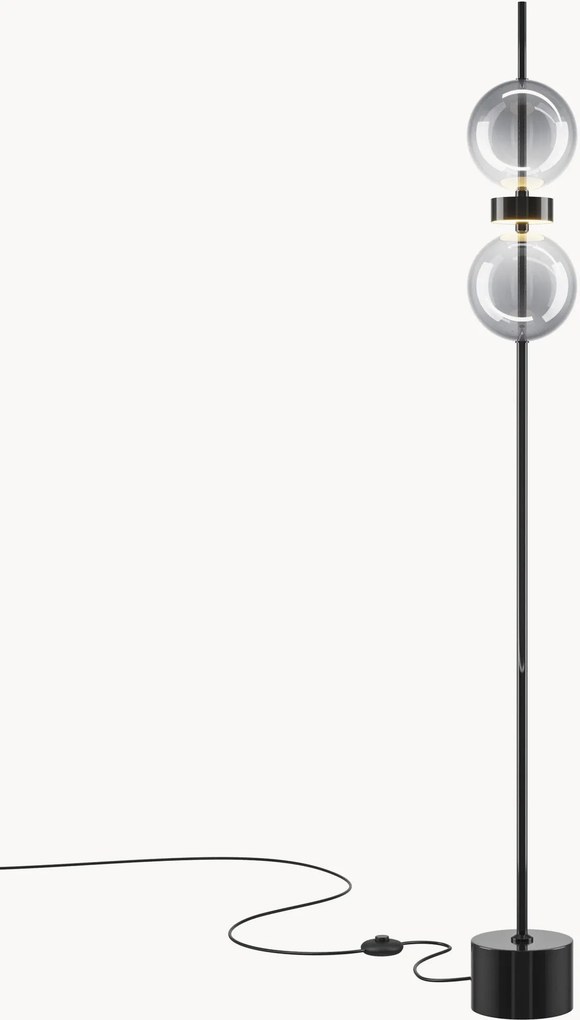 Lampada da terra a LED con luce regolabile Double Moon