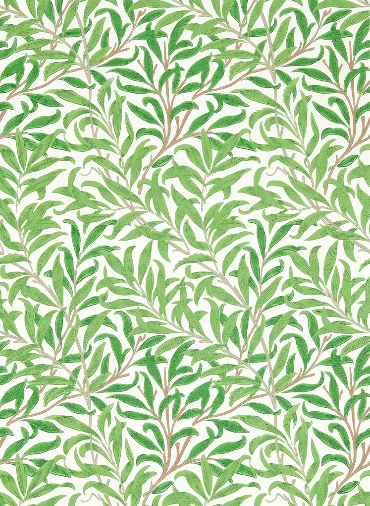 Morris & Co Carta da parati Simply Willow Boughs - Leaf Green