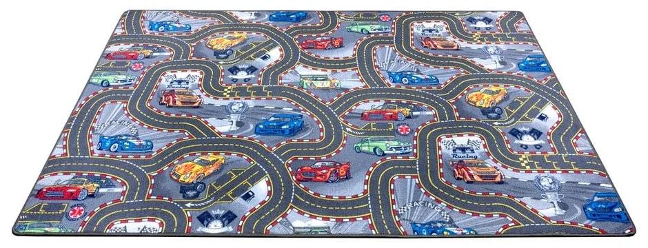 Tappeto da gioco per bambini blu 160x240 cm Race Track – Hanse Home
