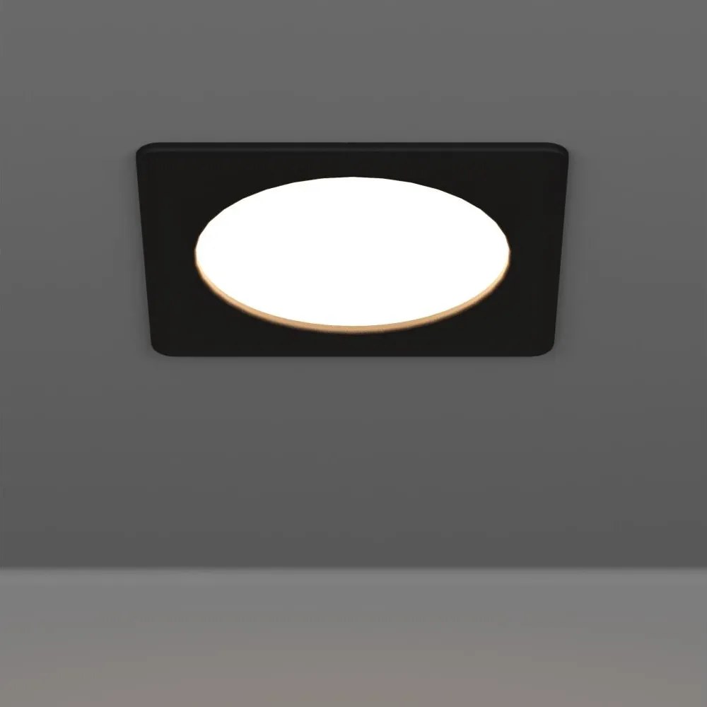 Eglo 901391 - Plafoniera da incasso LED FUEVA LED/6,3W/230V 11,9x11,9 cm nera