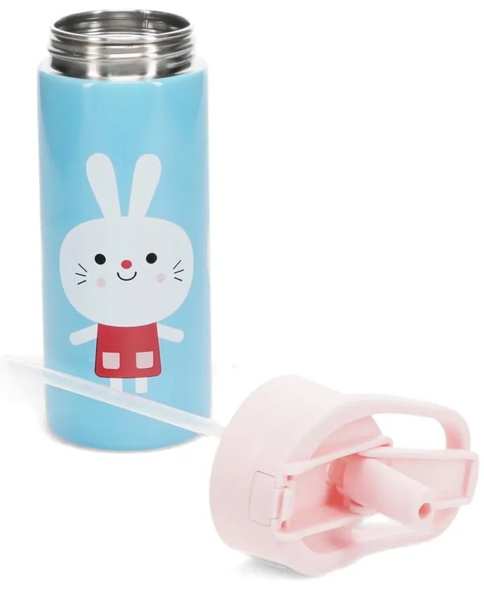Bottiglia per bambini azzurra in acciaio inox 500 ml Lottie & Friends – Rex London