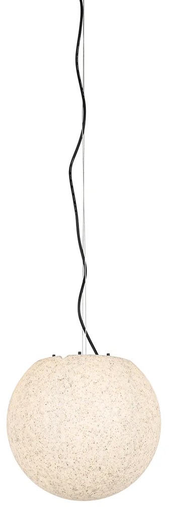 Lampada a sospensione da esterno moderna grigia 35 cm IP65 - Nura
