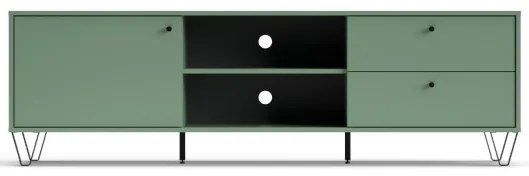 Mobile TV 180 Cm Con Anta Cassetti E Vani A Giorno Aldo Verde