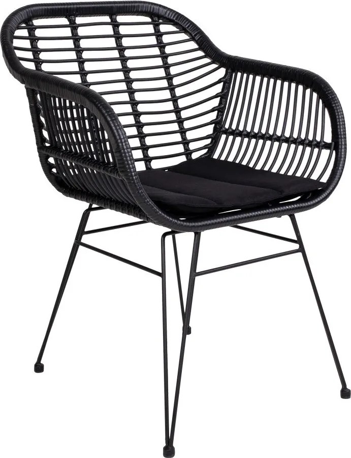 Set di 2 poltrone da esterno in rattan con cuscino Trieste - House Nordic