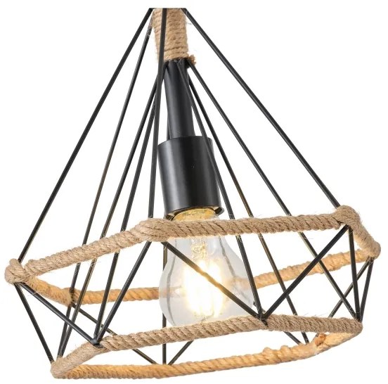 Lampadario a sospensione con filo FLARE 1xE27/15W/230V beige