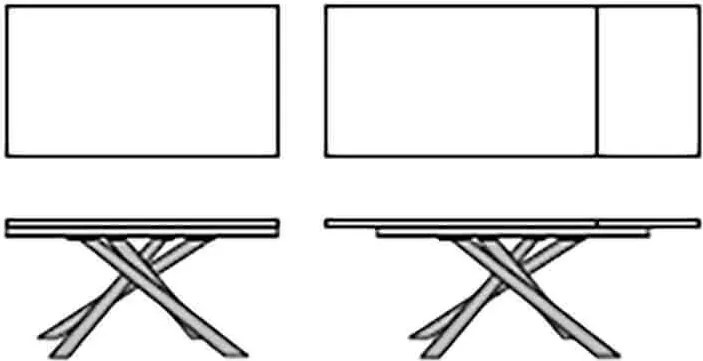 CANOPUS - tavolo da pranzo allungabile