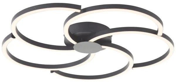 Brilliant - Plafoniera LED dimmerabile FICO LED/32W/230V diametro 57 cm nero