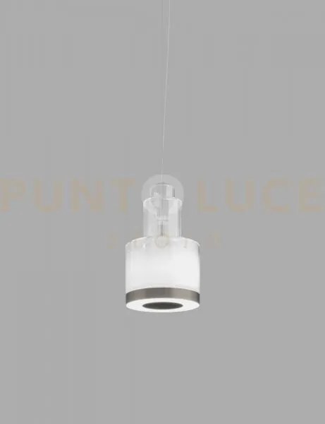 Medea sospensione 2 bianco sfumato acciaio satinato l2204 led 2700k...