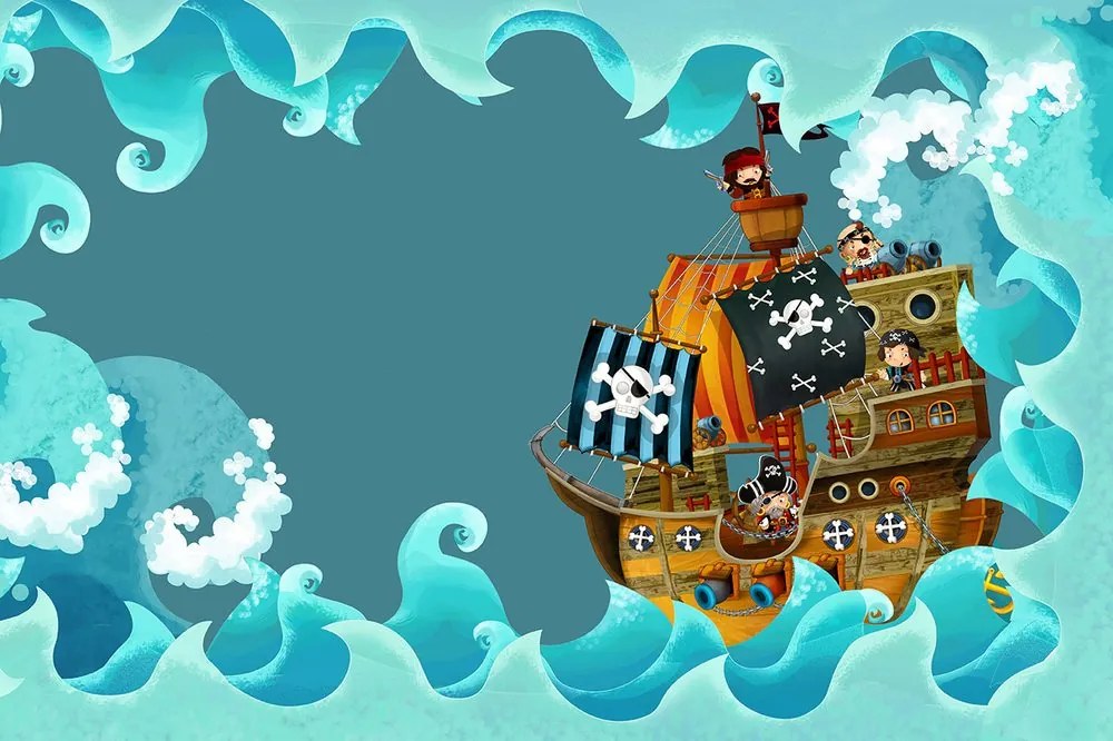 Carta da parati – Nave pirata sul mare