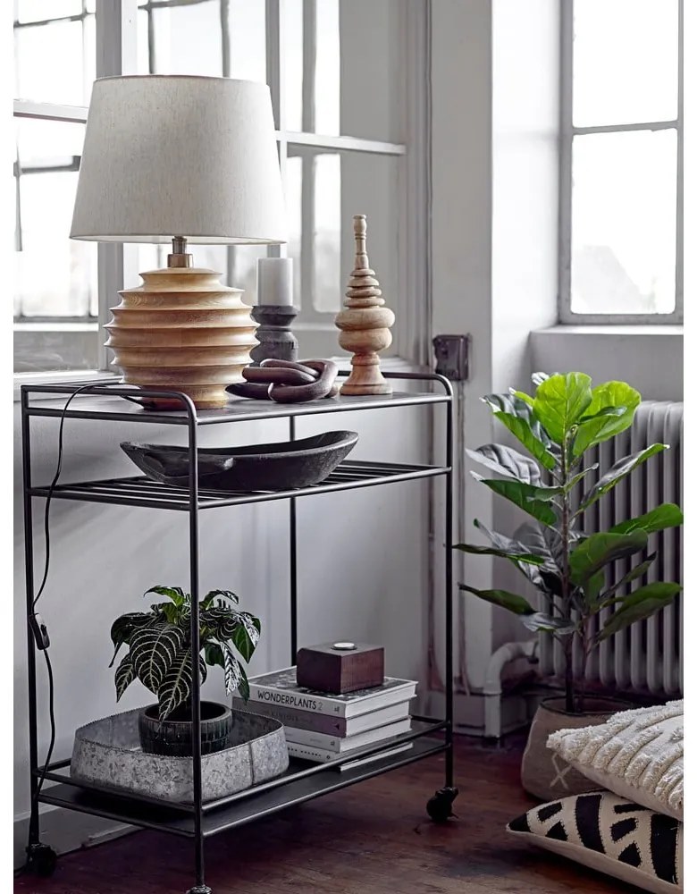 Lampada da tavolo colore naturale scuro con paralume in tessuto (altezza totale 54 cm) Svale – Bloomingville