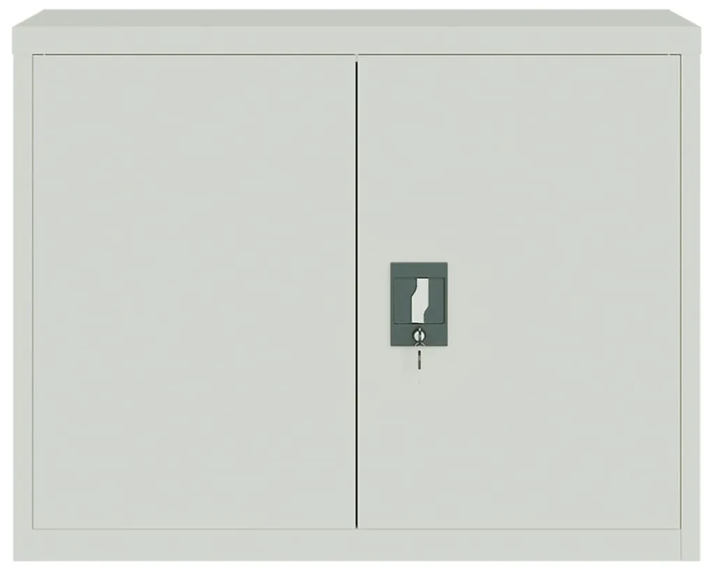 Armadio classificatore grigio chiaro 90x40x70 cm in acciaio