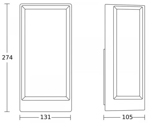 Steinel 085254 - Applique a LED da esterno L42C LED/12,6W/230V IP54