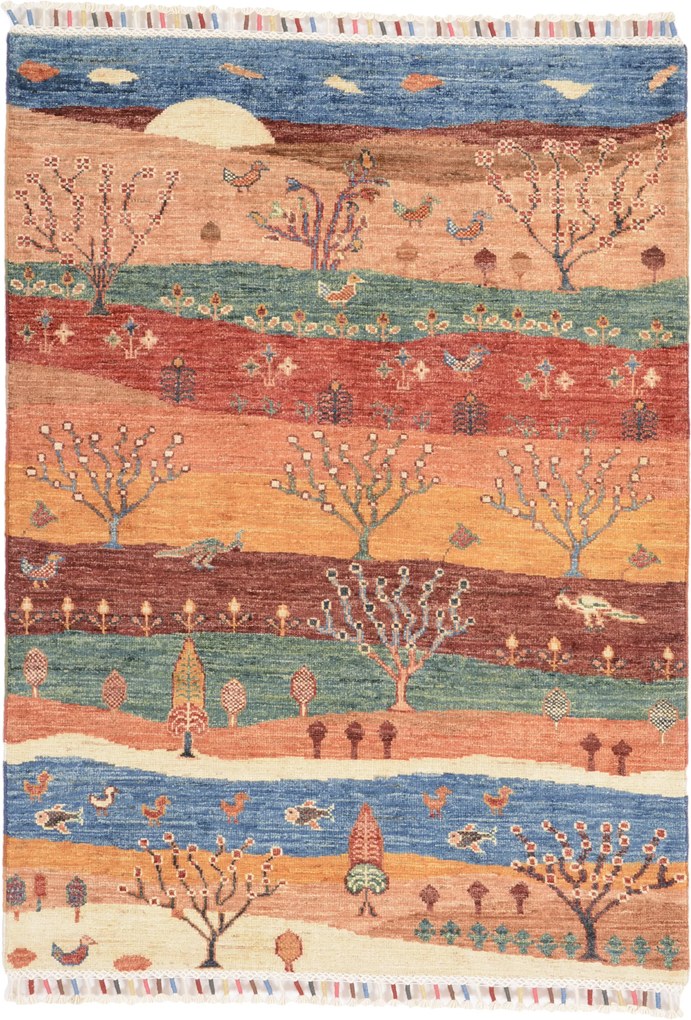Samarkand Tappeto 90 x 120 (Pakistan) Annodato A Mano