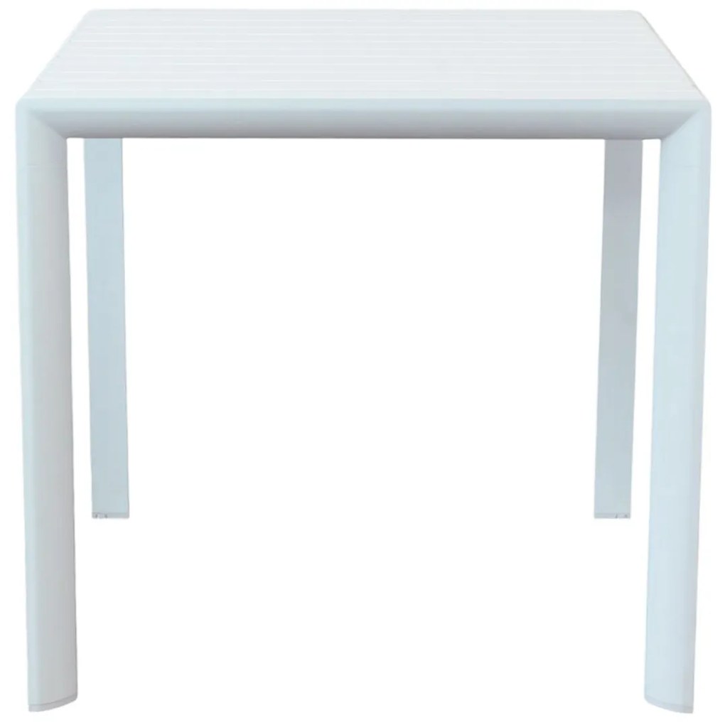ALBEN - tavolo con struttura in alluminio 80 x 80