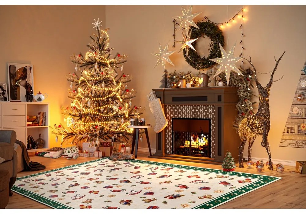 Tappeto verde con motivo natalizio 160x230 cm Green Christmas - Villeroy&Boch