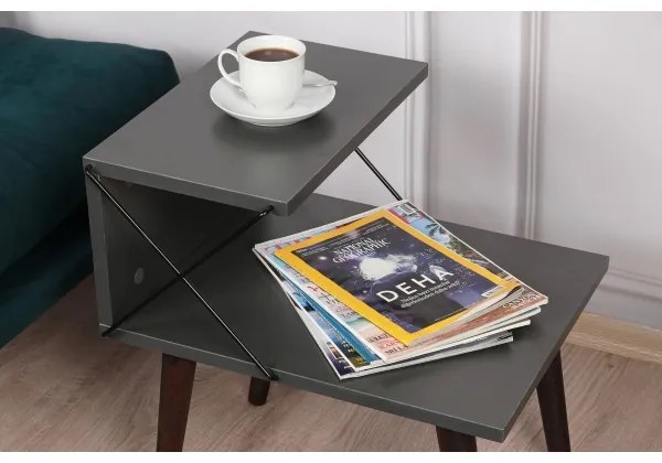 Comodino CROSS 55x50 cm antracite