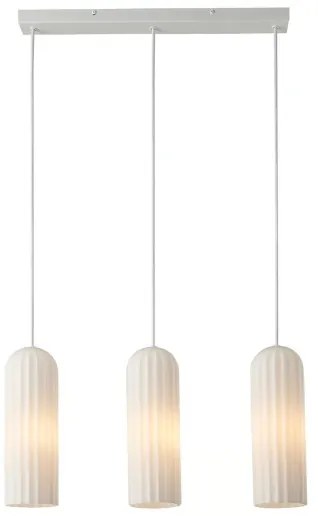 Nordlux - Lampadario a cavo MIELLA 3xE27/25W/230V bianco